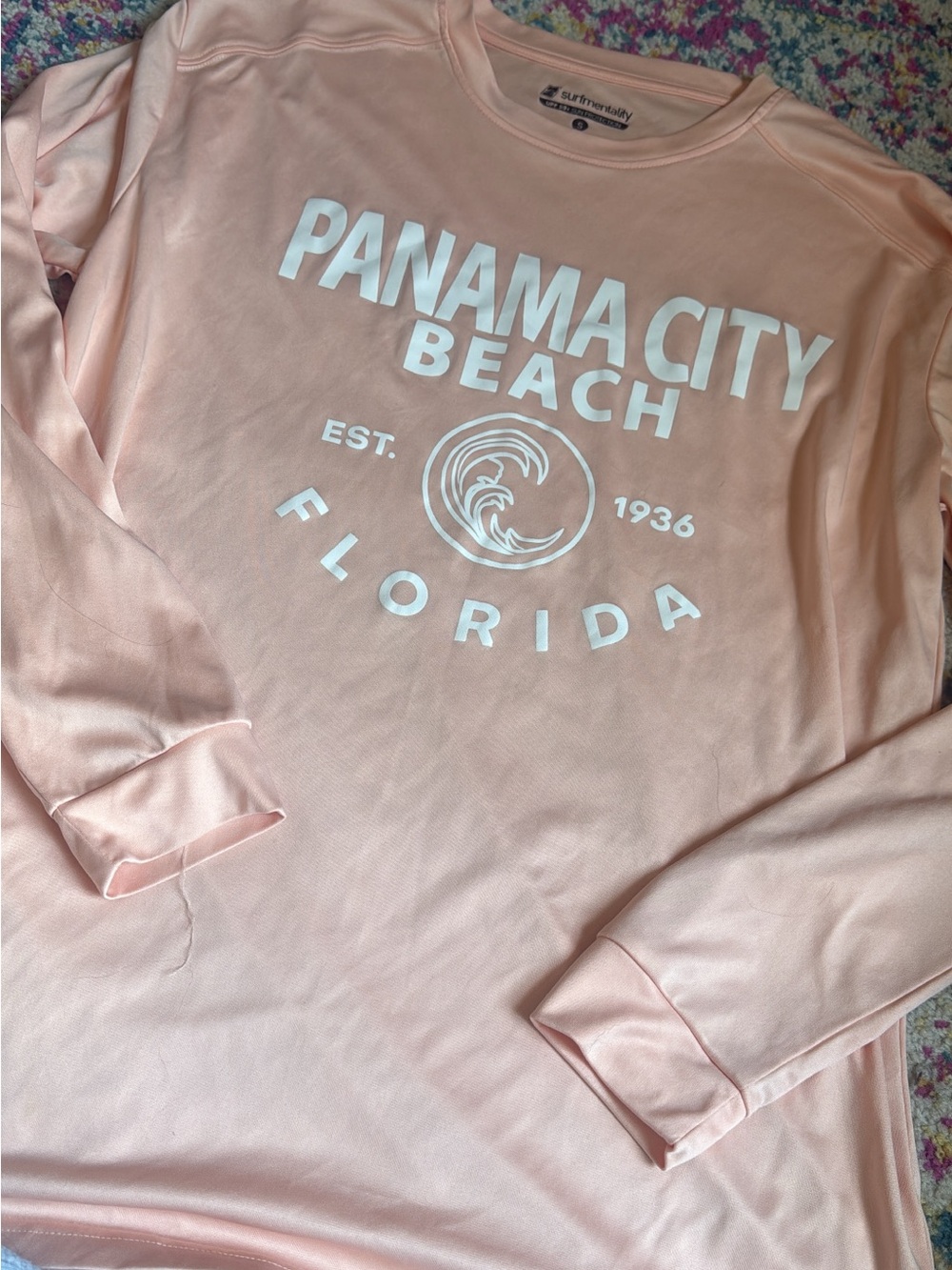 Panama City Beach Long Sleeve Tee - Pink - Sun+Surf